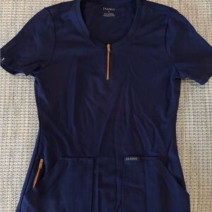 Jaanuu Women's Navy Blue Short Sleeve Top